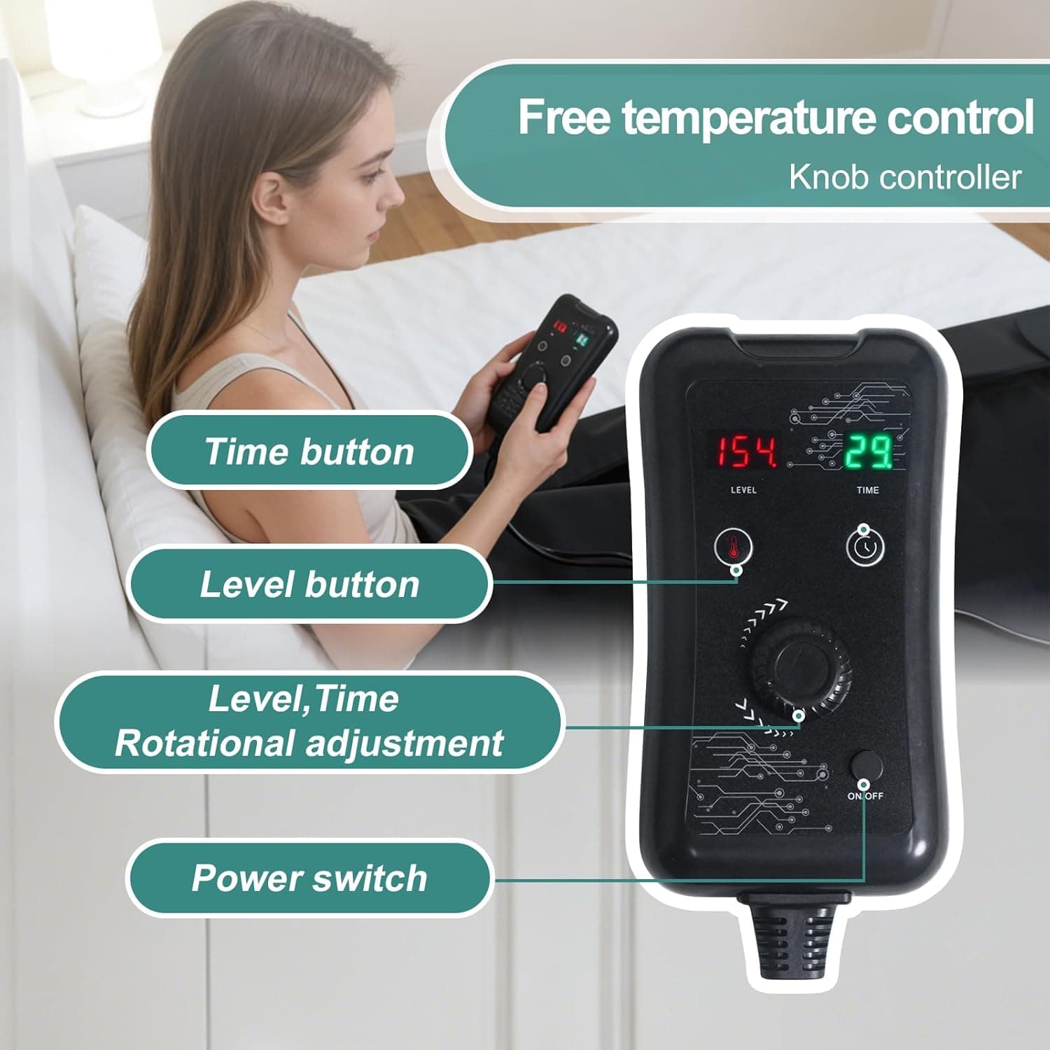 BTWS Far Infrared Sauna Blanket with Pillow thumbnail 3