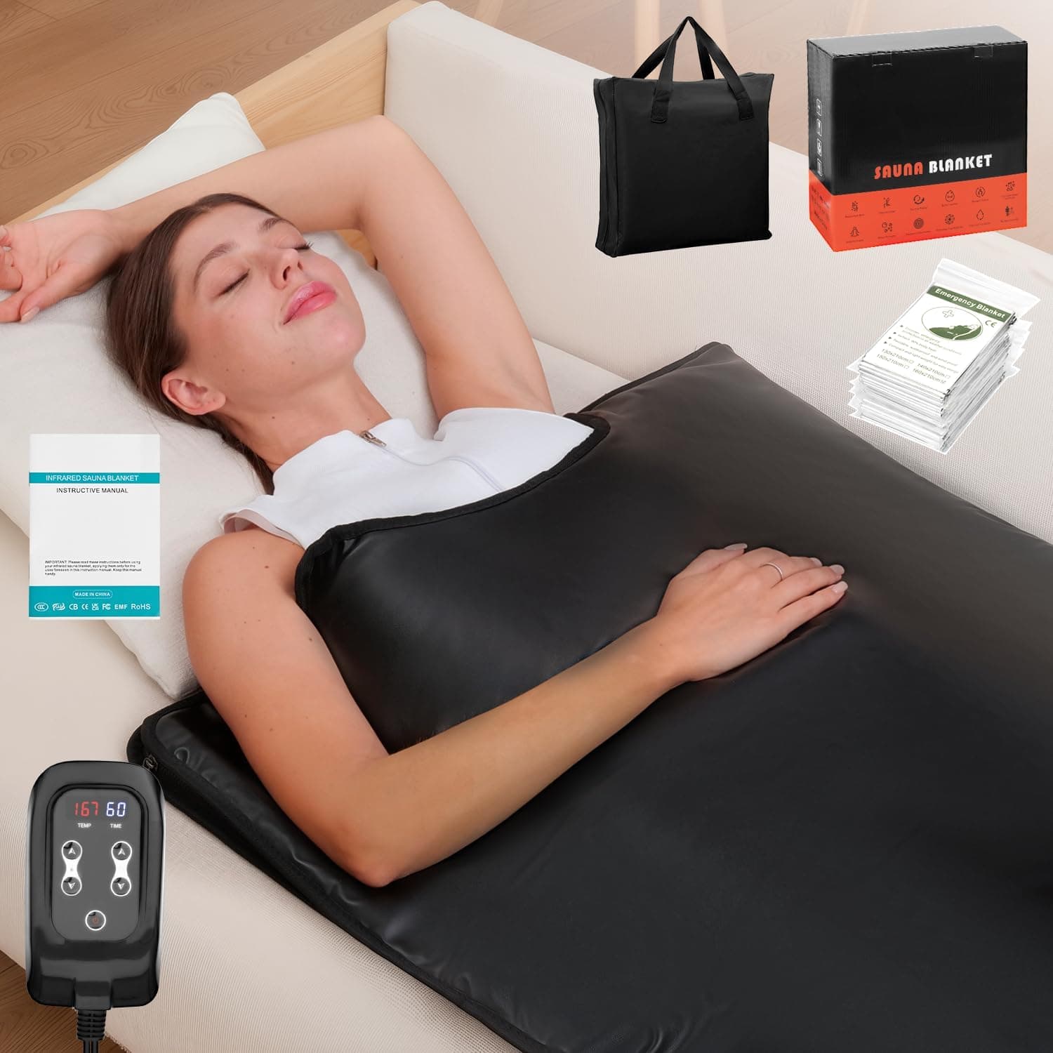 Cransidium Premium PU Leather Sauna Blanket
