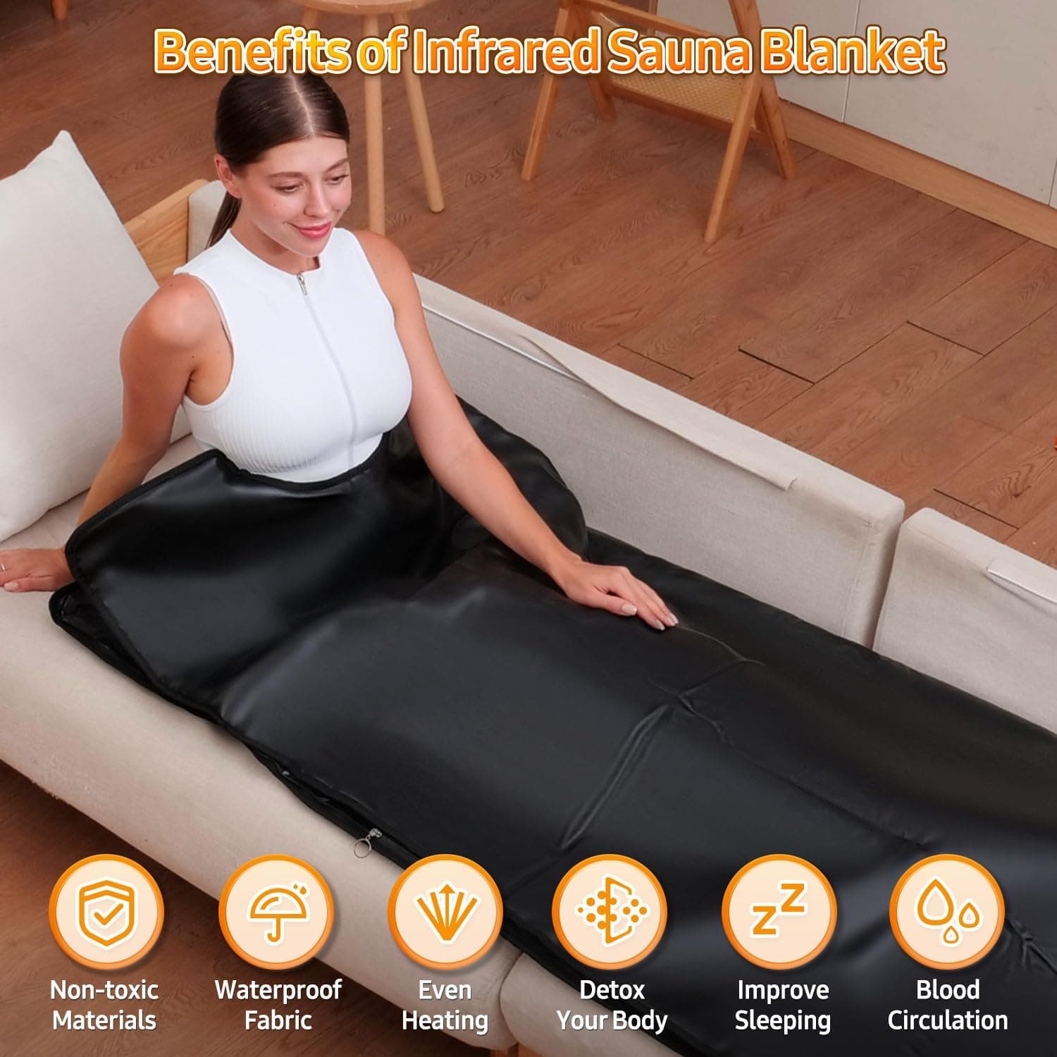 Cransidium Premium PU Leather Sauna Blanket thumbnail 2