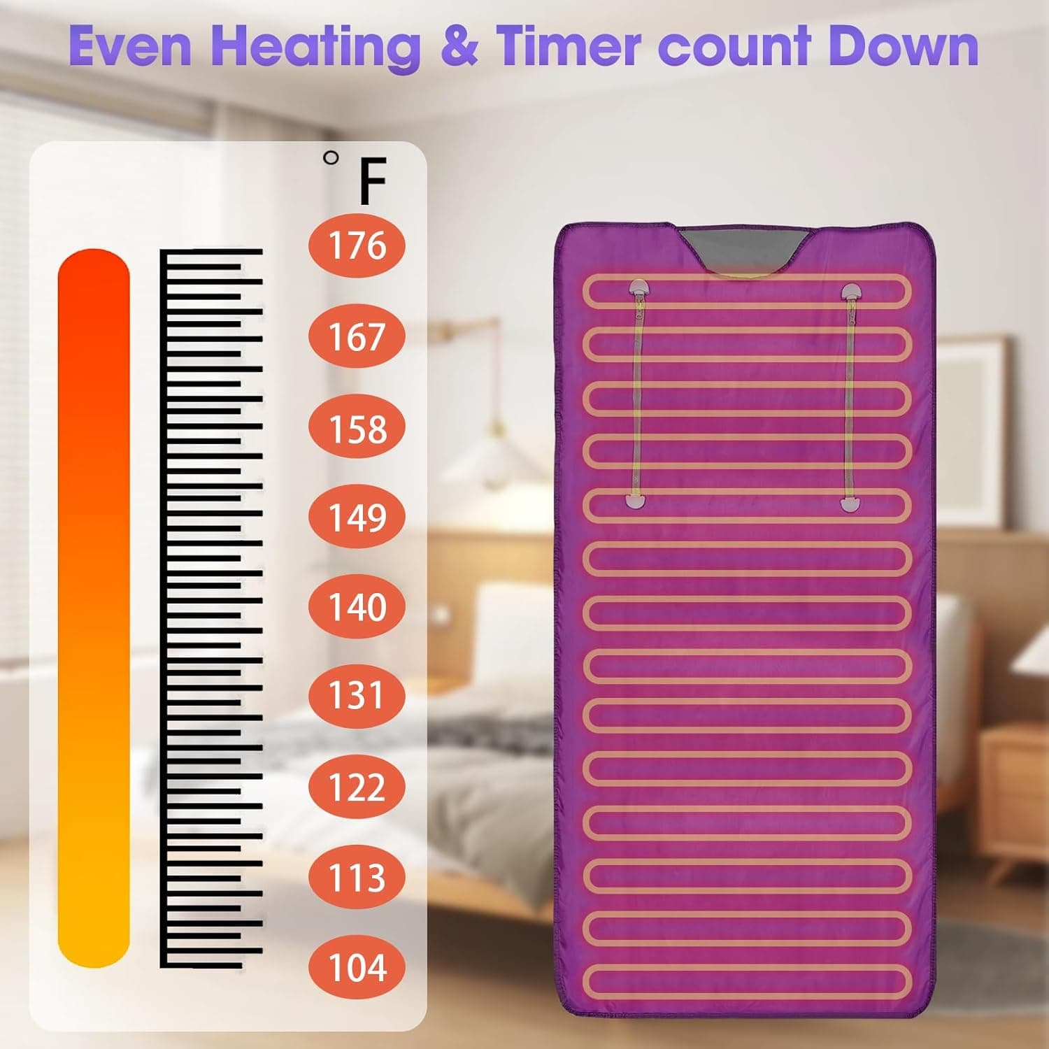 PINJAZE Jade and Tourmaline Sauna Blanket thumbnail 6