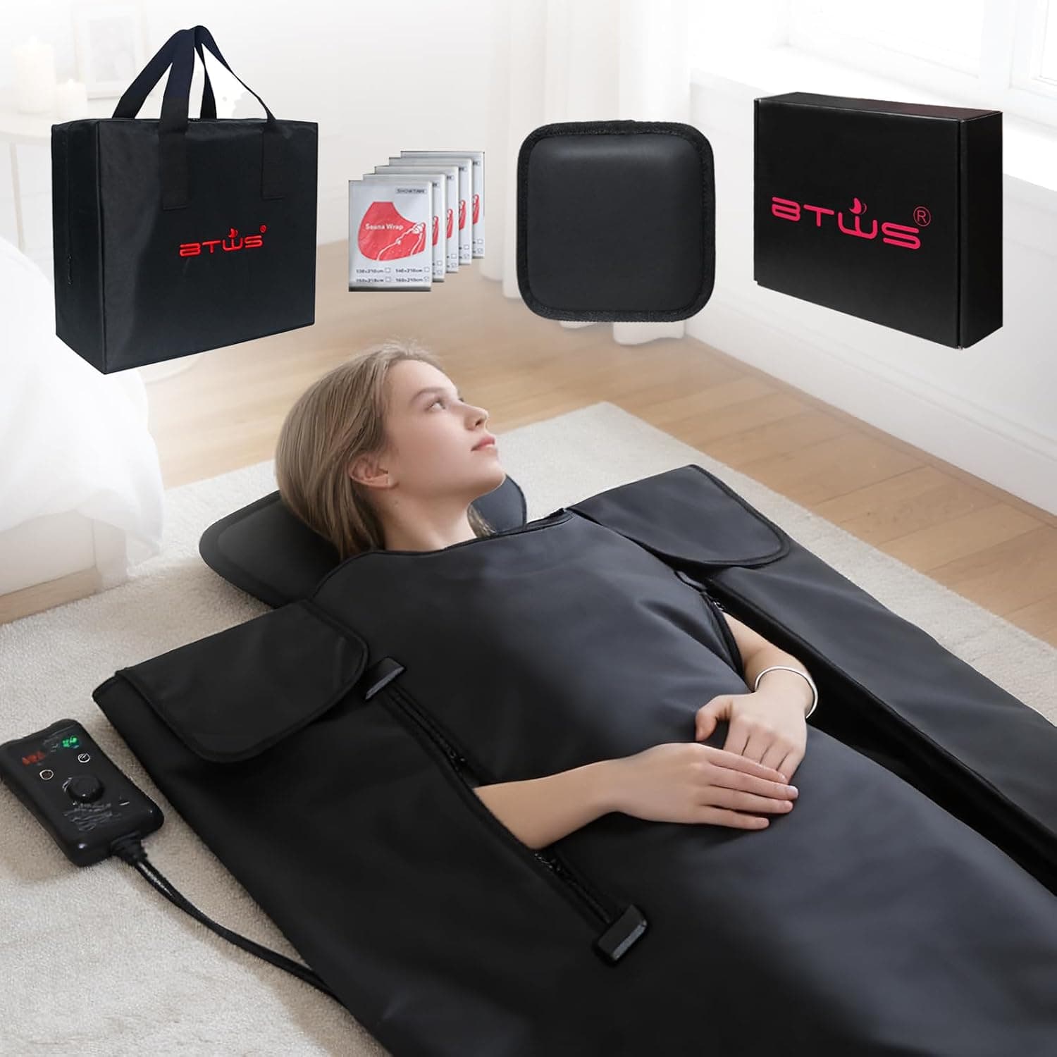 BTWS Far Infrared Sauna Blanket with Pillow