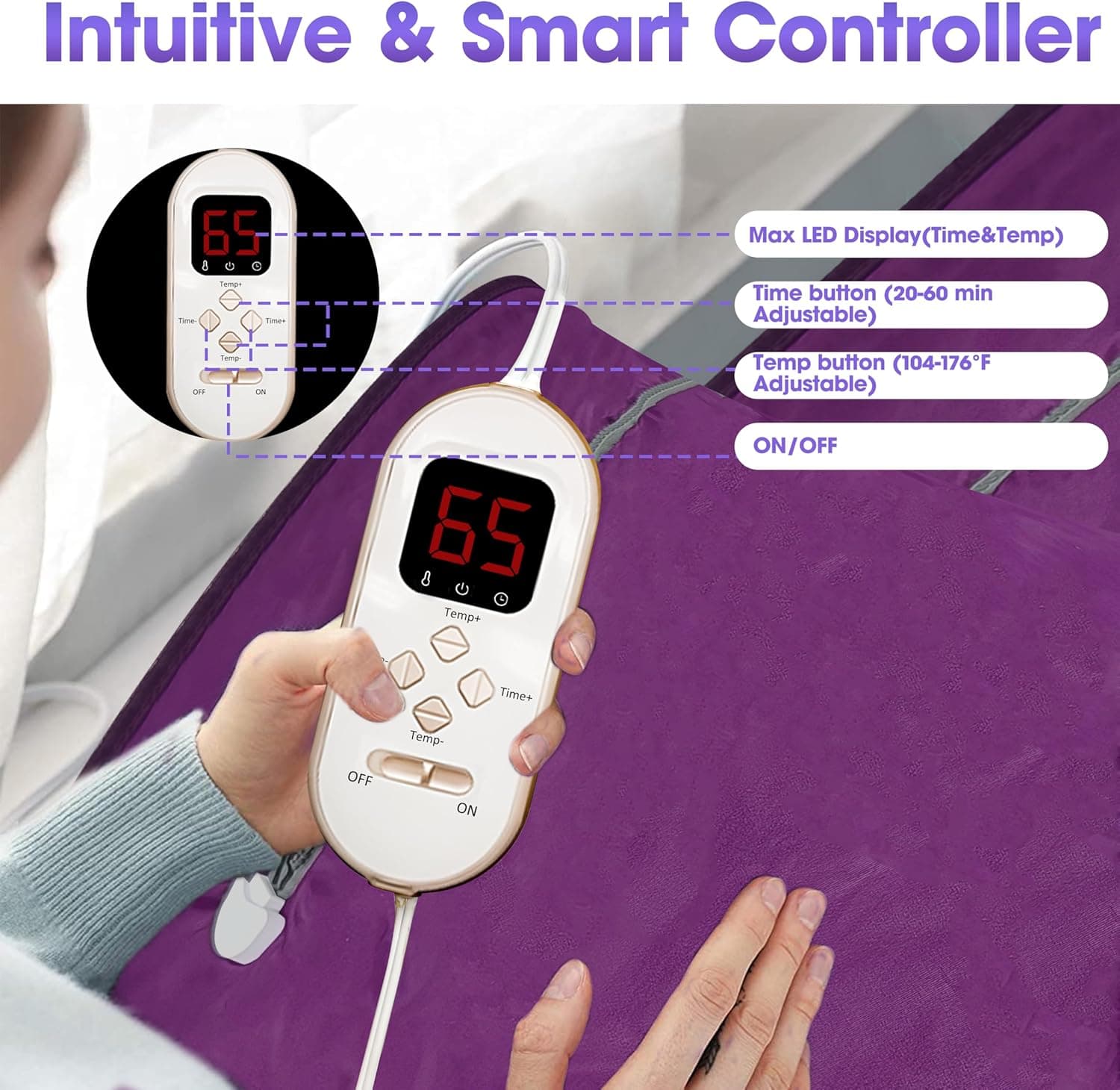 PINJAZE Jade and Tourmaline Sauna Blanket thumbnail 4