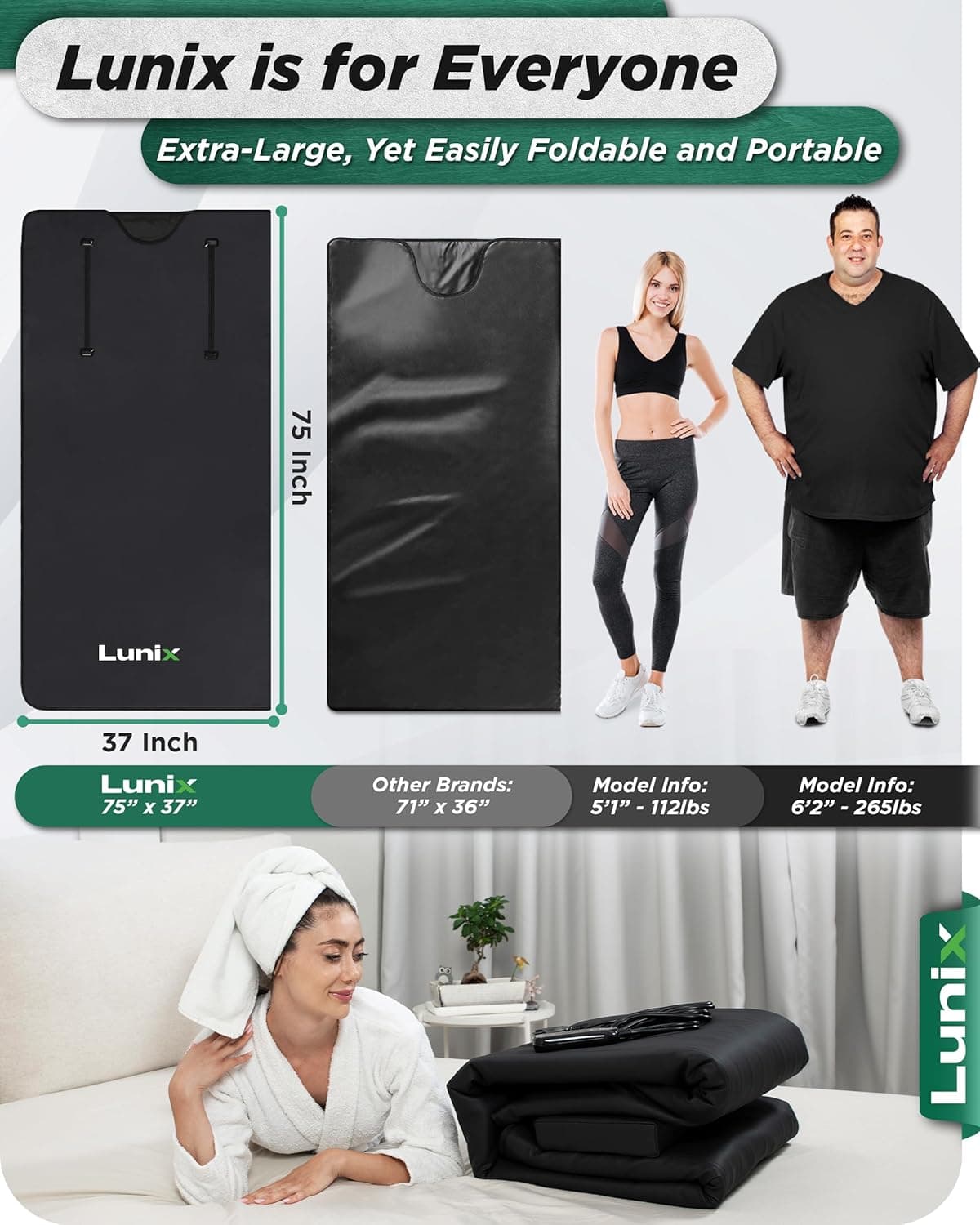 Lunix LX17 Infrared Sauna Blanket thumbnail 4