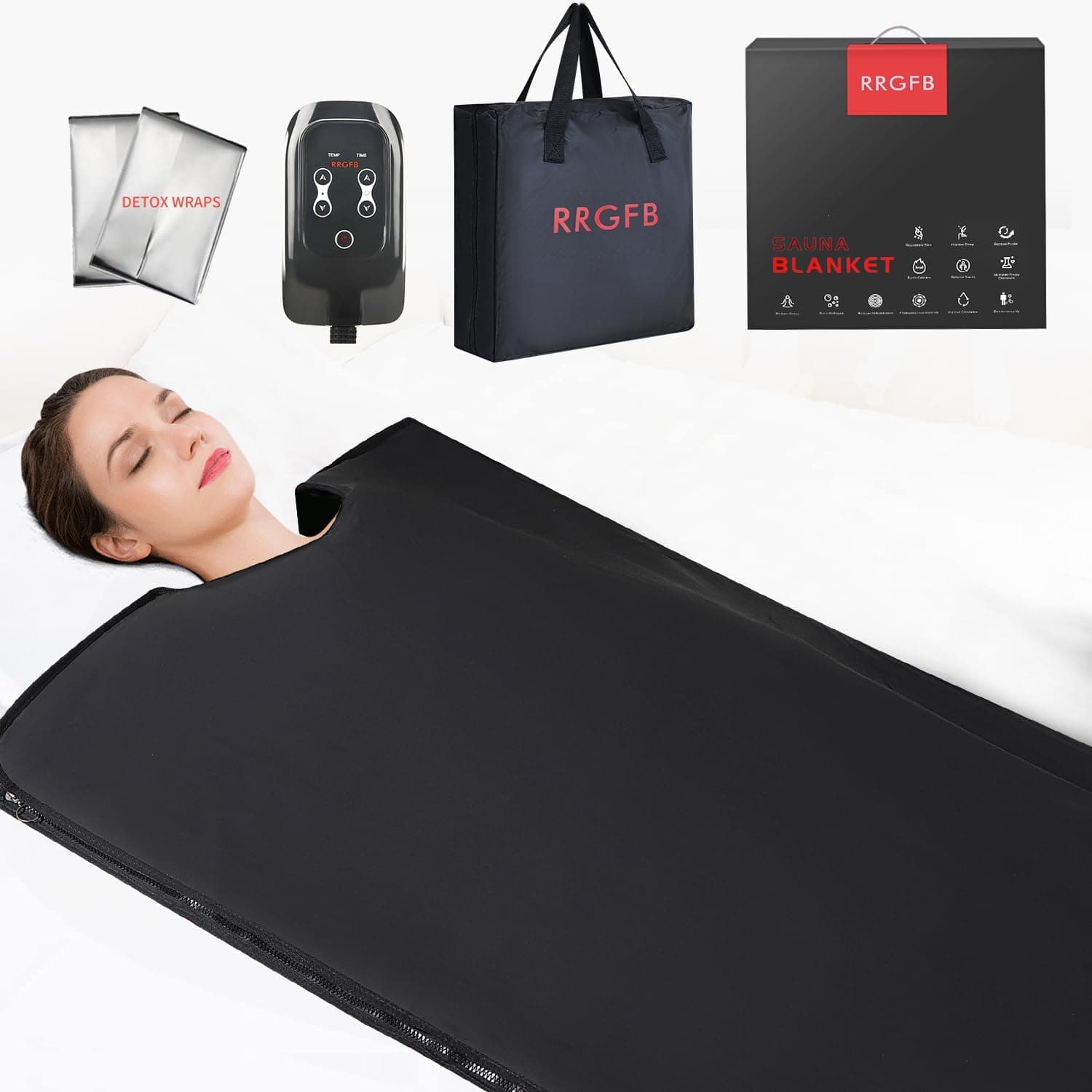 RRGFB Crystal Therapy Low EMF Sauna Blanket